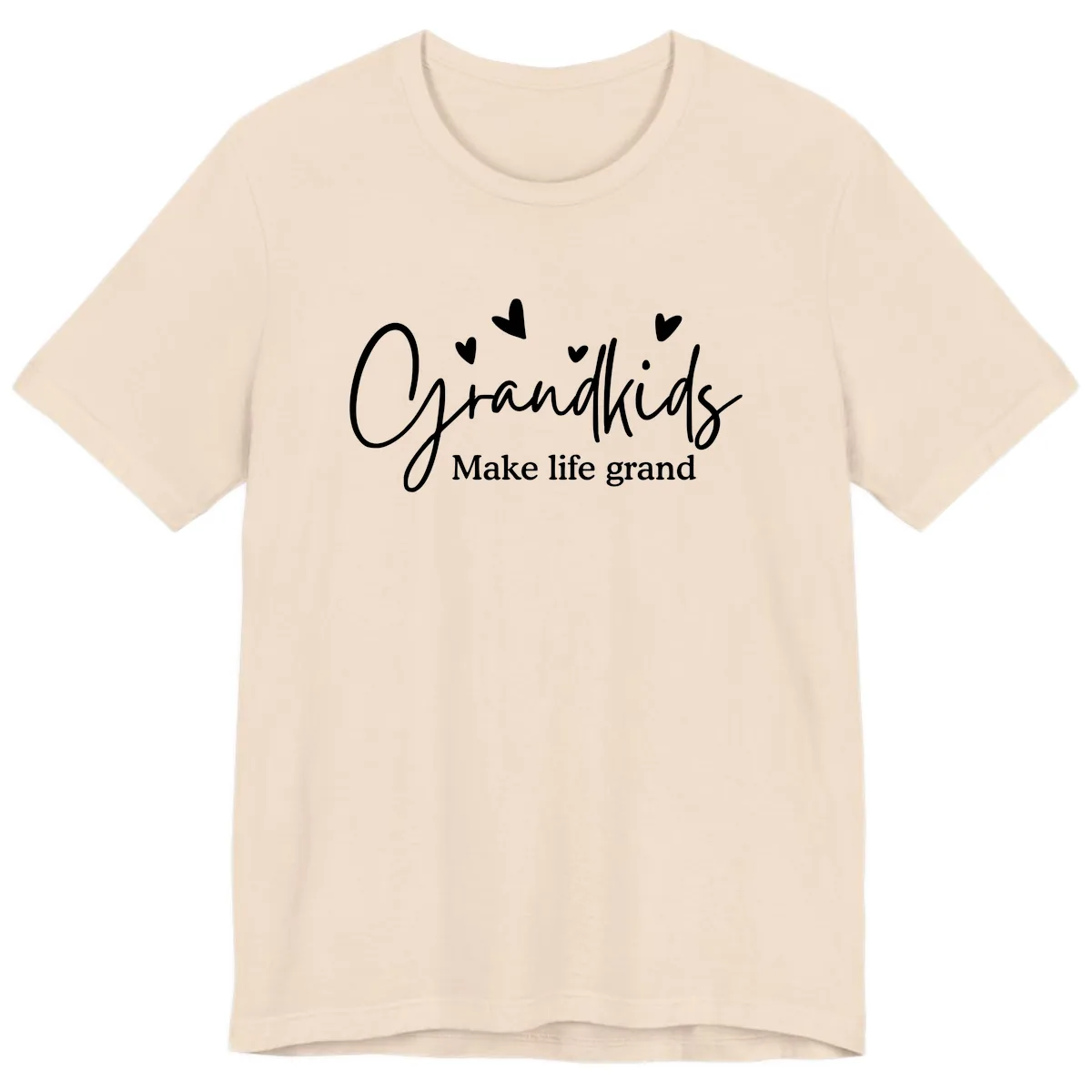 Grandkids Make Life Grand Design Premium T-Shirt in Soft Cream