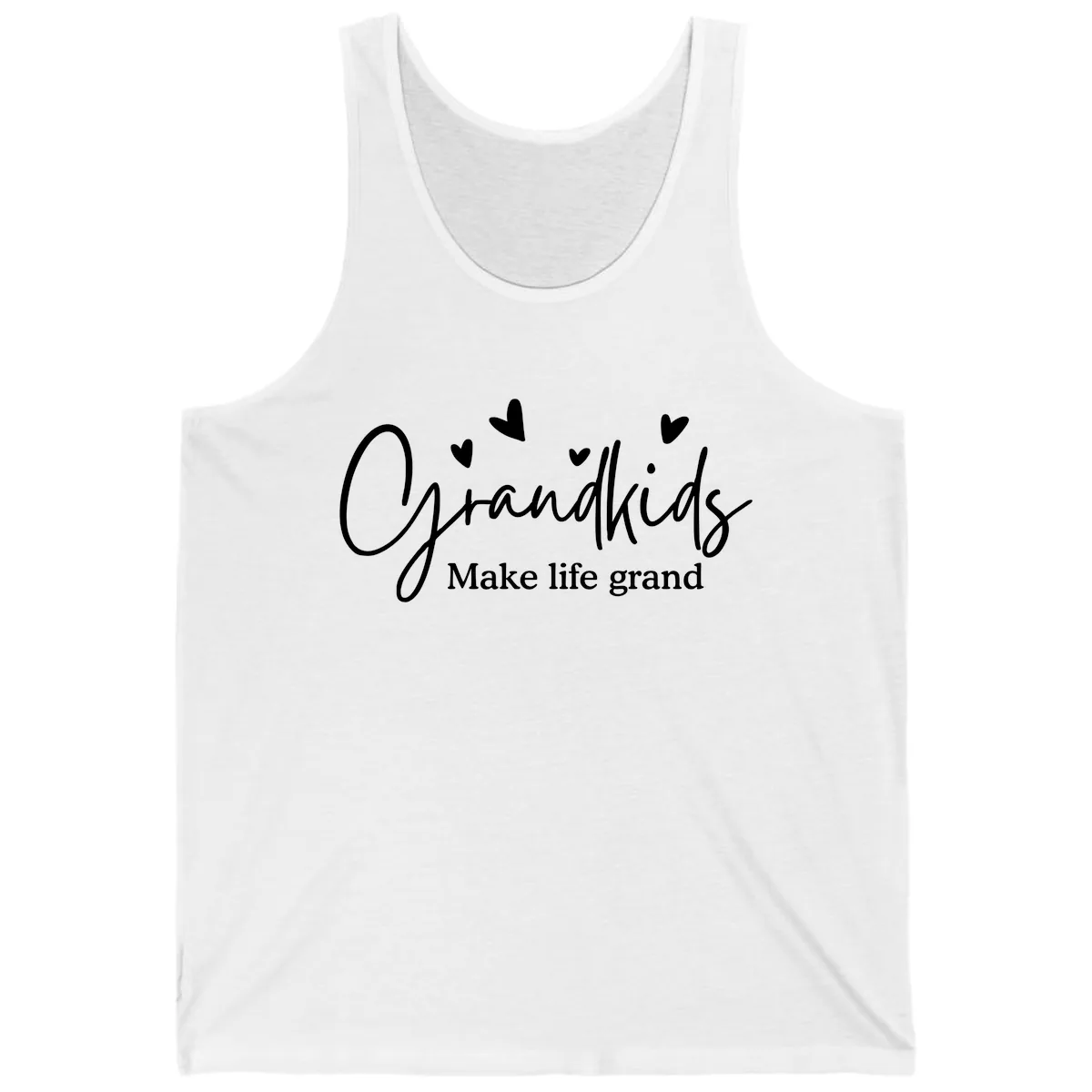 Grandkids Make Life Grand Design Tank in White