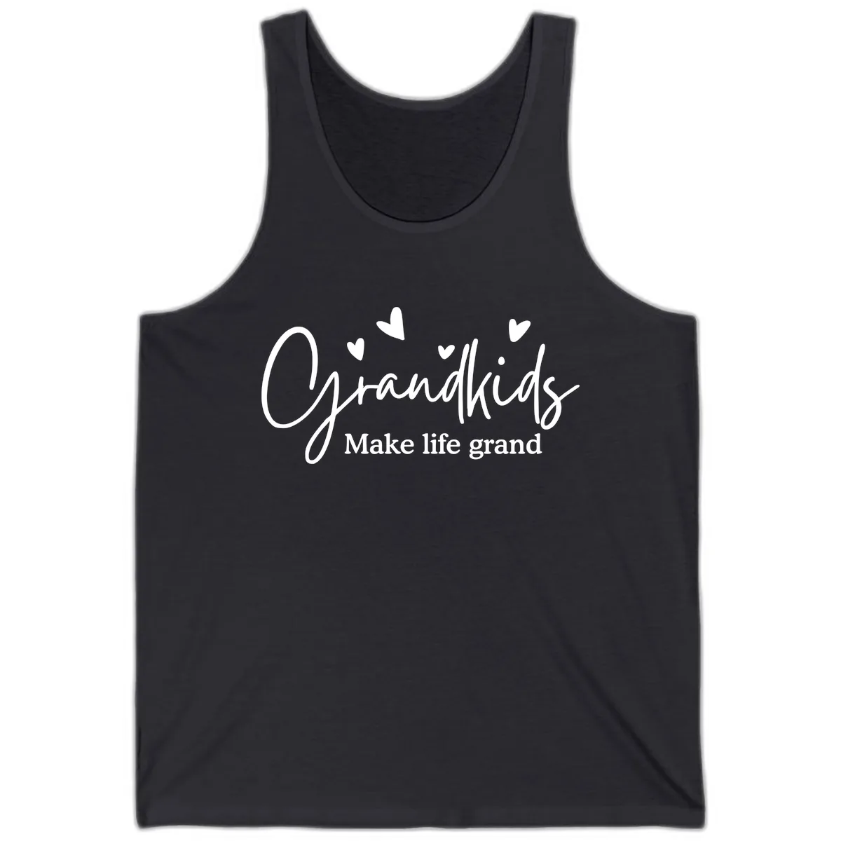 Grandkids Make Life Grand Design Tank in Dark Grey