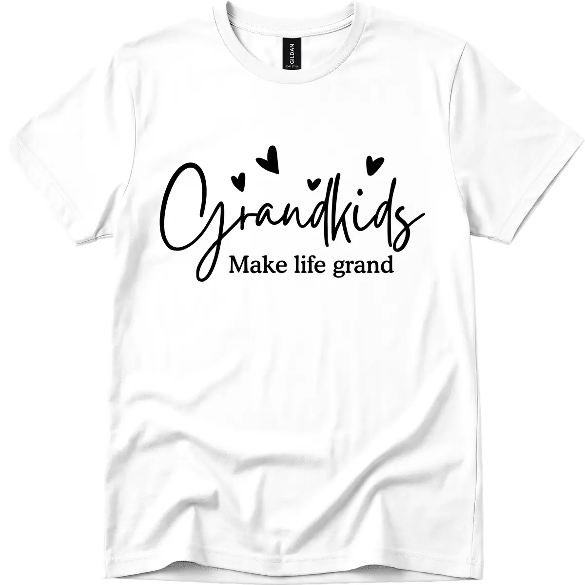 Grandkids Make Life Grand Design T-Shirt in White