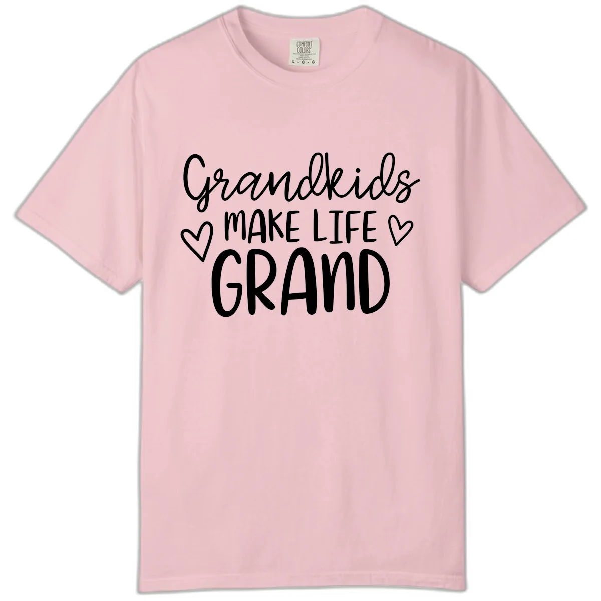 Grandkids Make Life Grand Typography Comfort Color in Blossom
