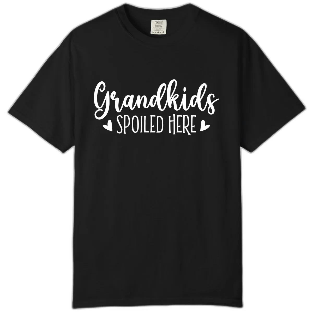 Grandkids Spoiled Here Comfort Color in Black