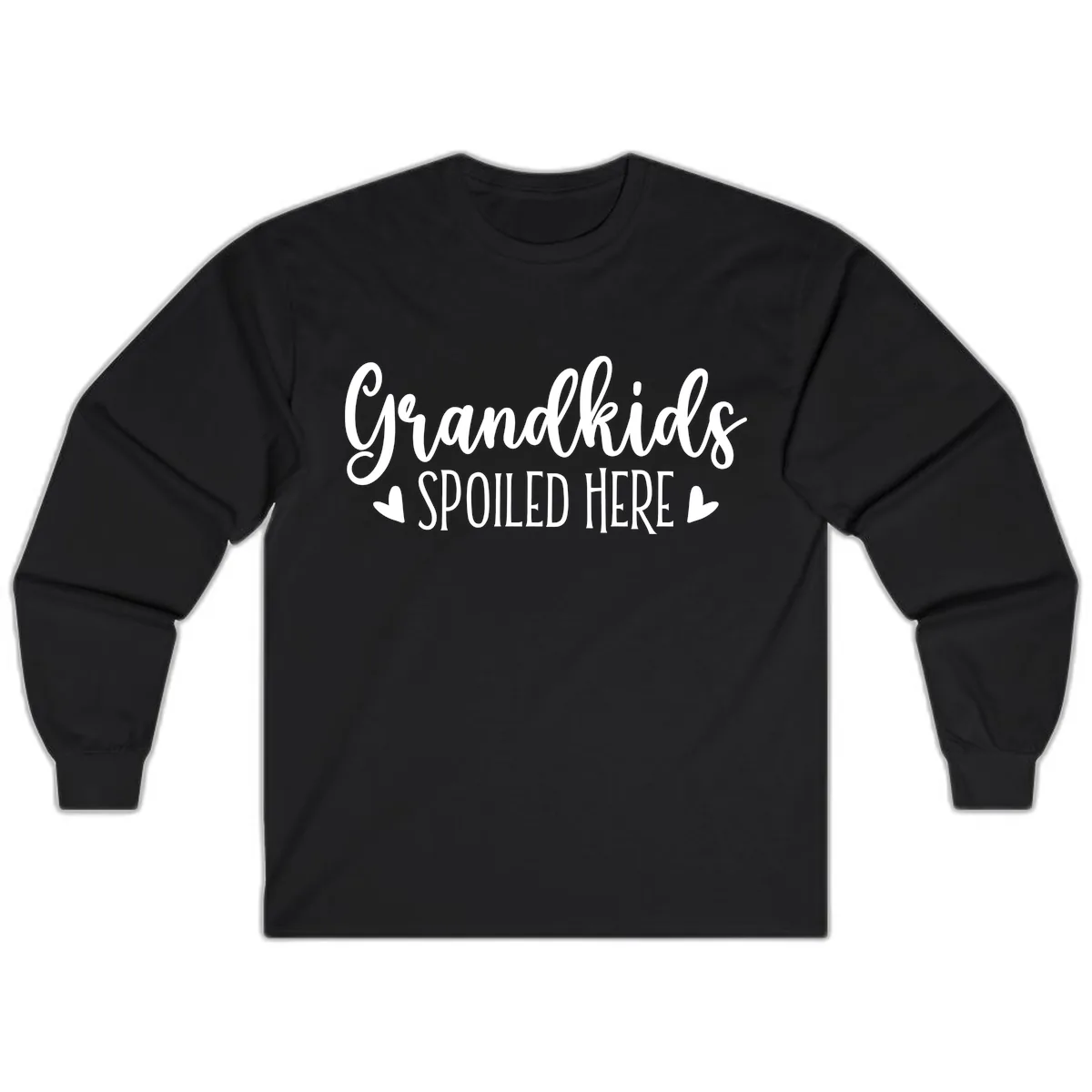 Grandkids Spoiled Here Long Sleeve in Black