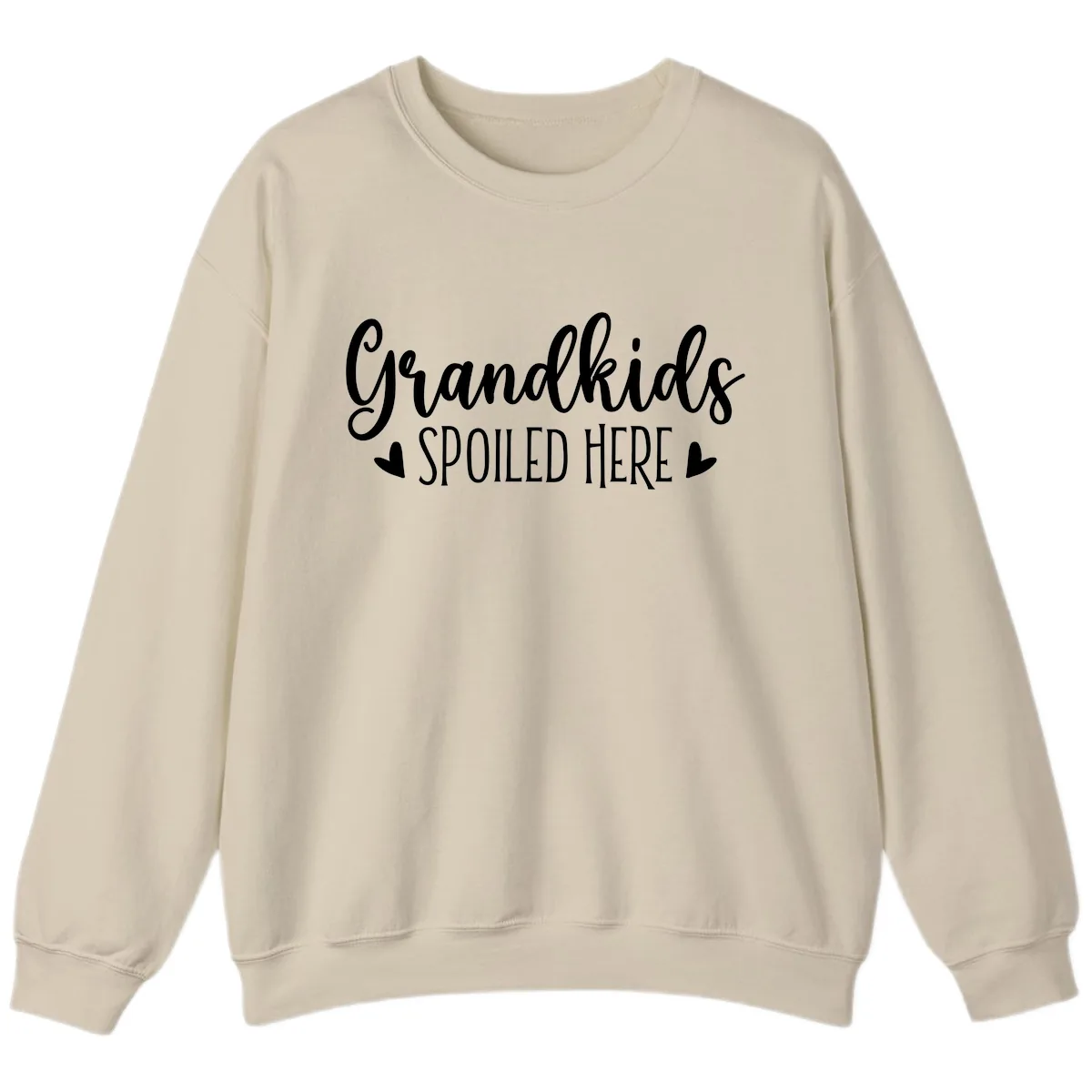 Grandkids Spoiled Here Sweatshirt in Sand