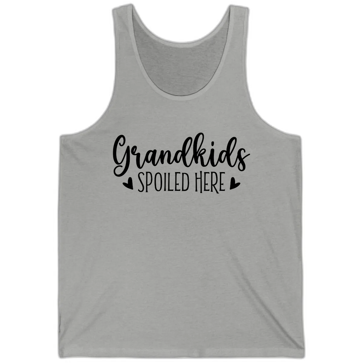 Grandkids Spoiled Here Tank in Athletic Heather