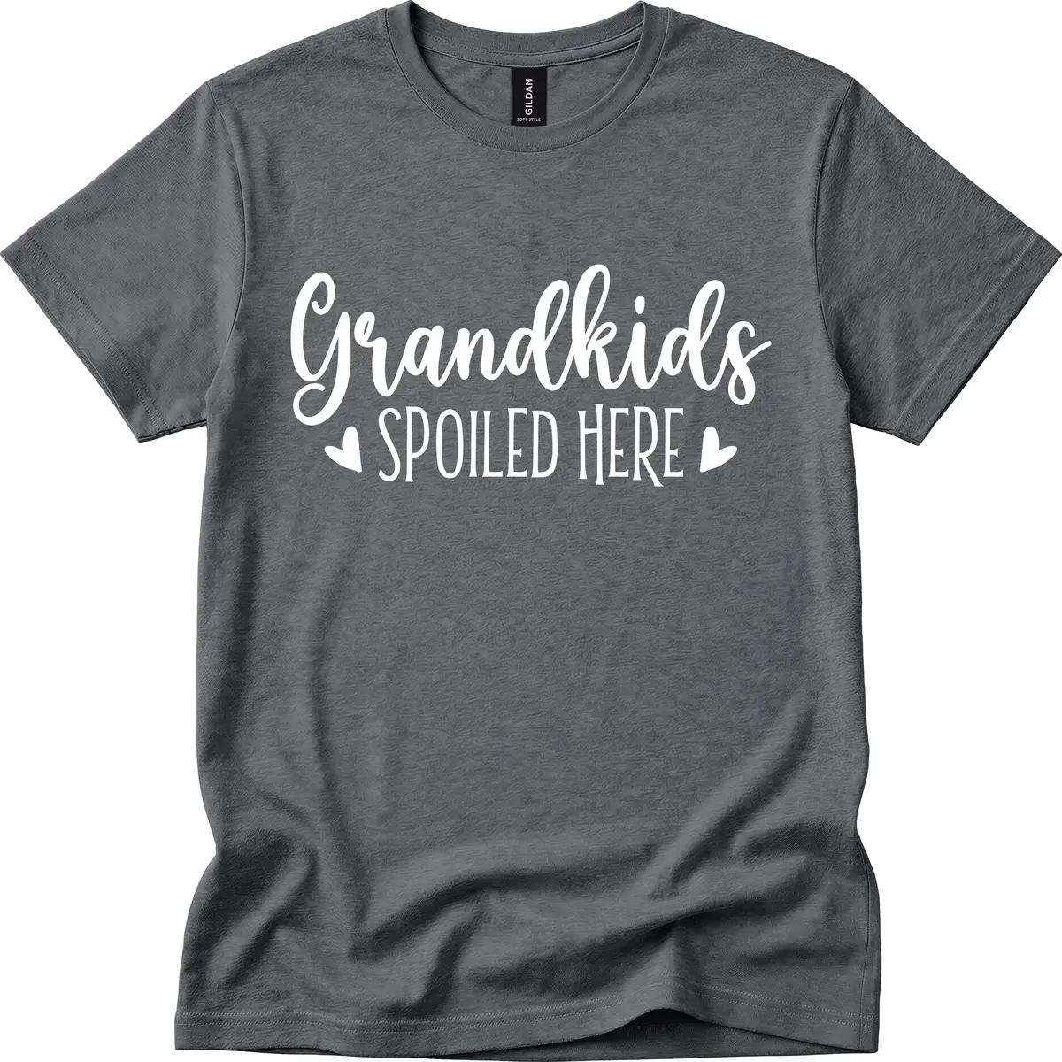 Grandkids Spoiled Here T-Shirt in Dark Heather