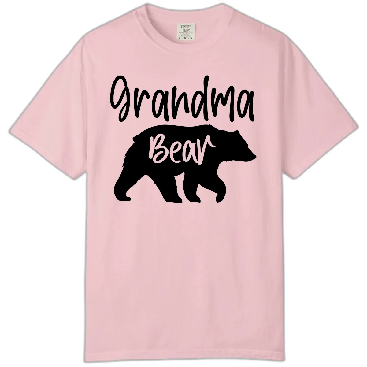 Grandma Bear Graphic Tee Comfort Color in Blossom