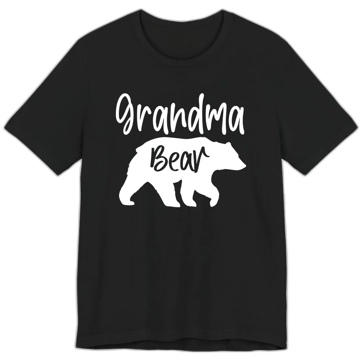 Grandma Bear Graphic Tee Premium T-Shirt in Black