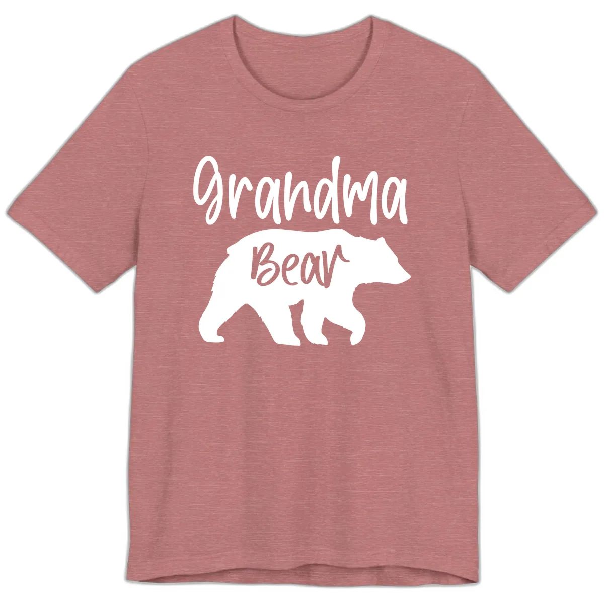 Grandma Bear Graphic Tee Premium T-Shirt in Heather Mauve