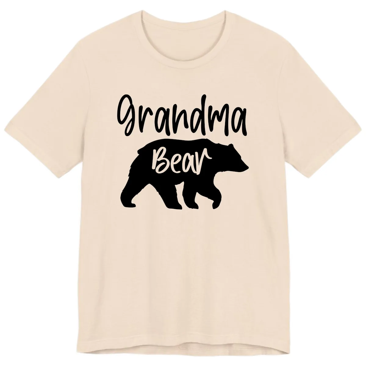 Grandma Bear Graphic Tee Premium T-Shirt in Soft Cream
