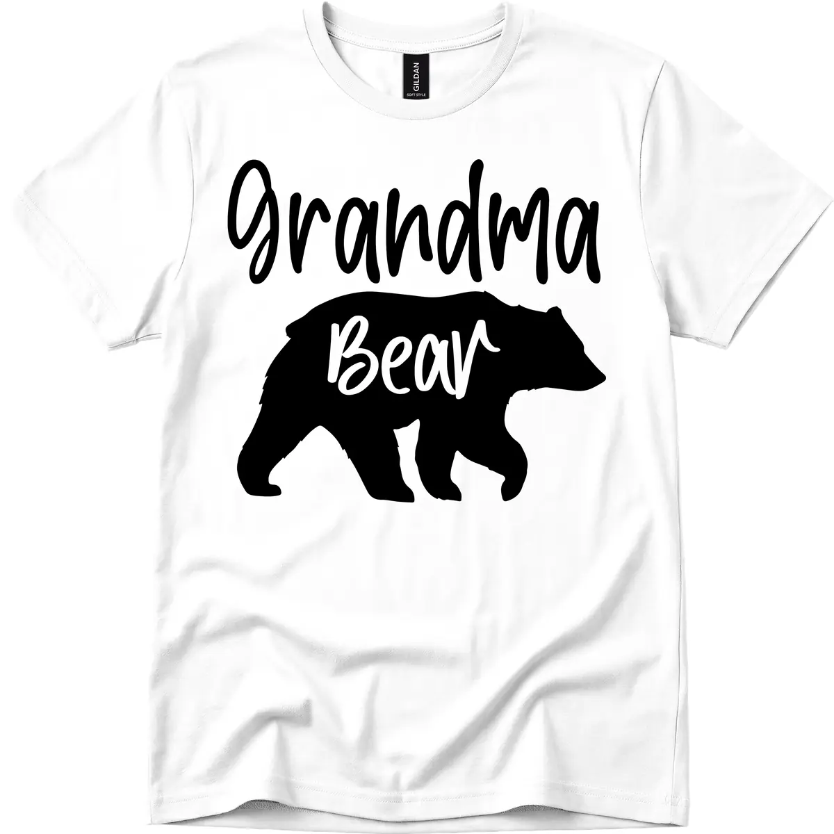 Grandma Bear Graphic Tee T-Shirt in White