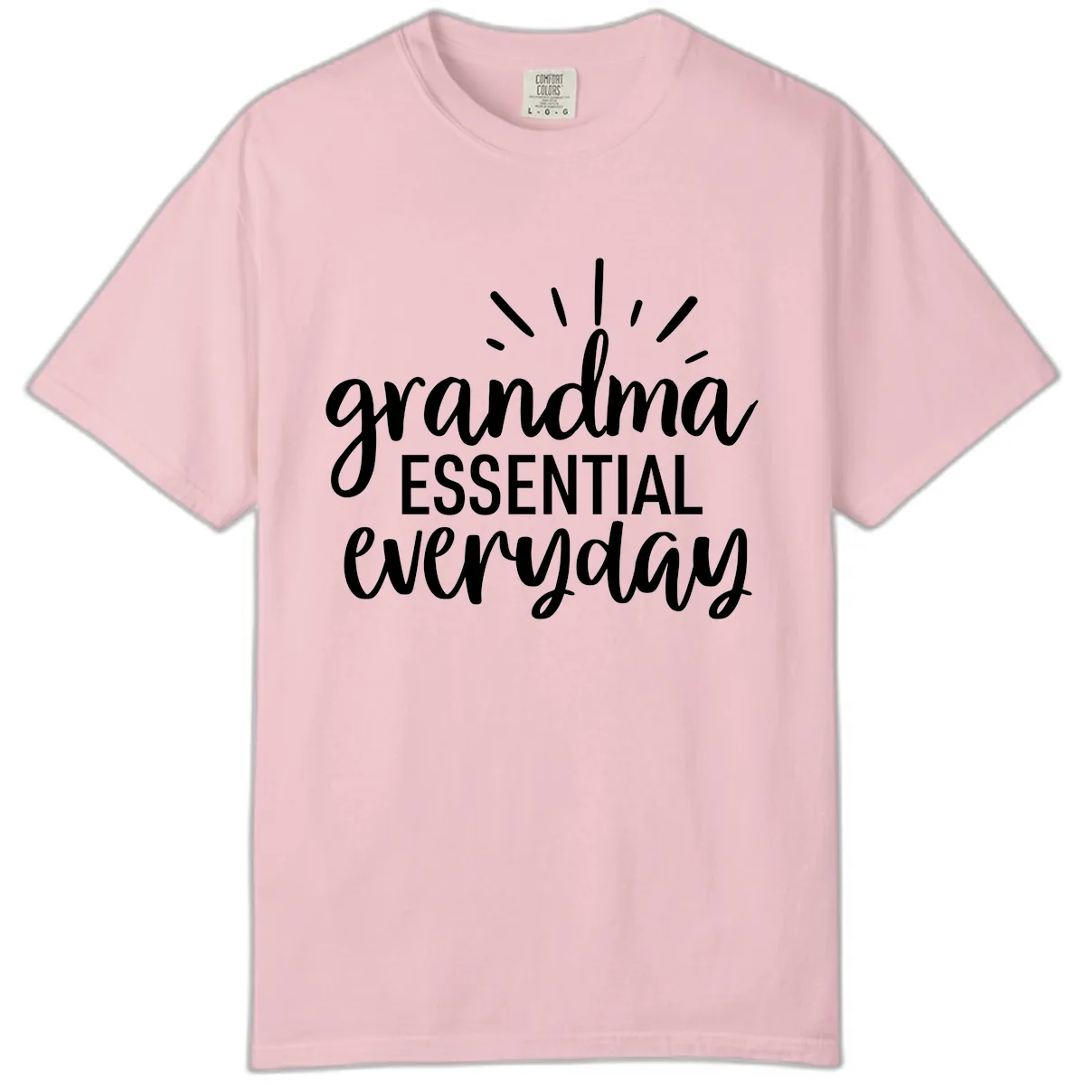 Grandma Essential Everyday Typography Comfort Color in Blossom