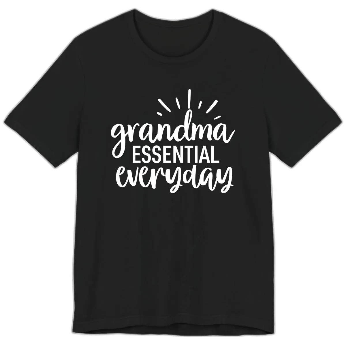 Grandma Essential Everyday Typography Premium T-Shirt in Black