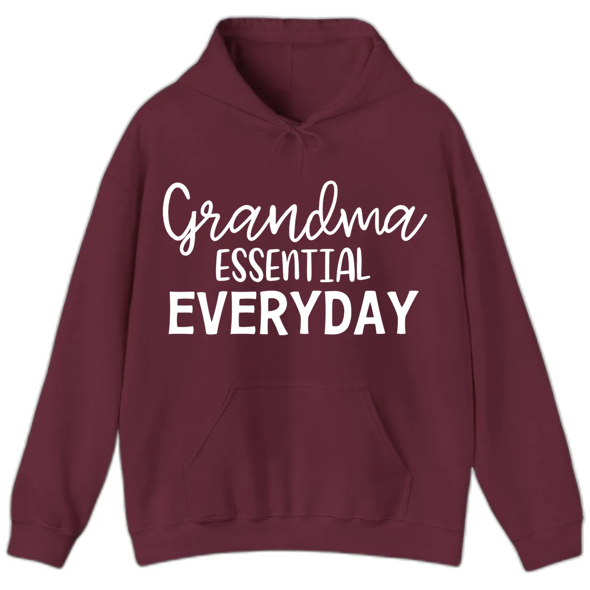 Grandma Essential Everyday Hoodie in Maroon
