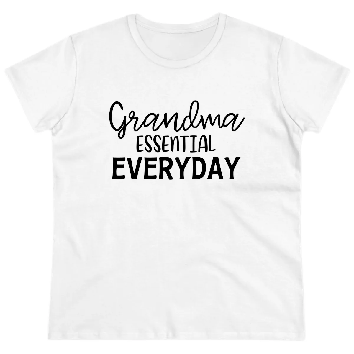 Grandma Essential Everyday Ladies Tee in White