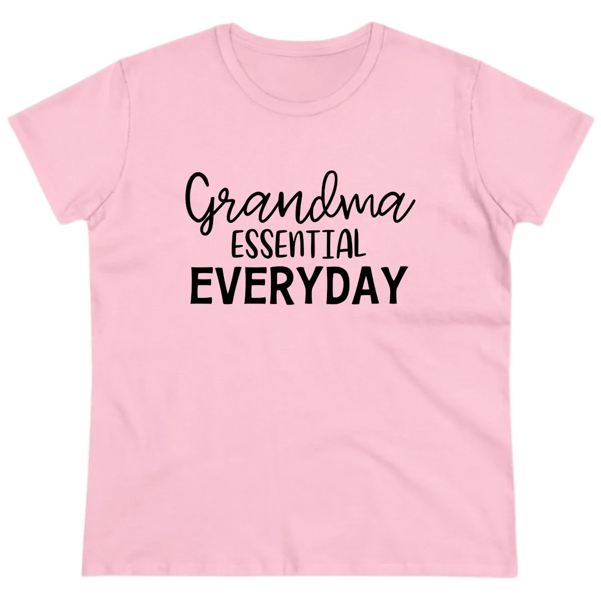 Grandma Essential Everyday Ladies Tee in Light Pink