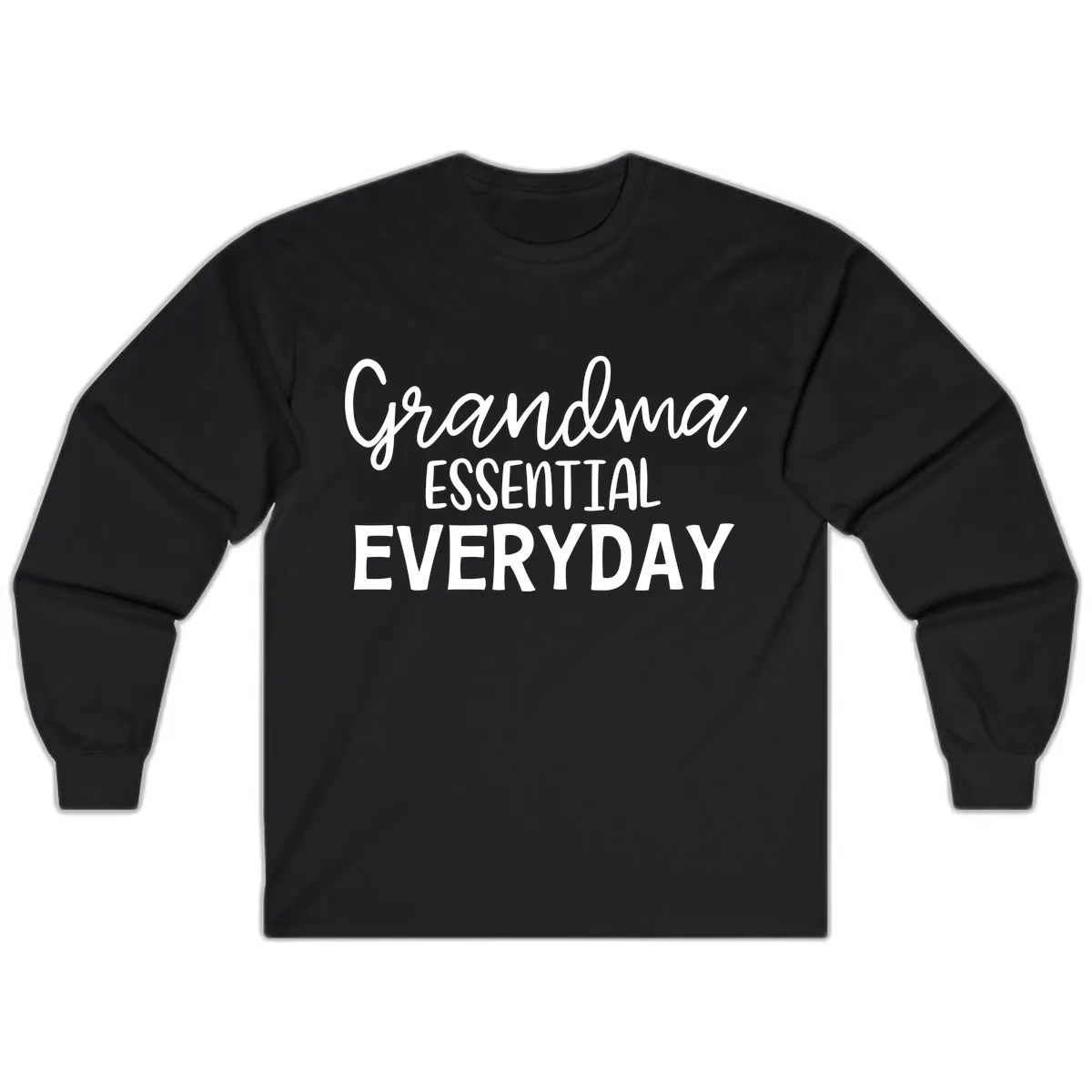 Grandma Essential Everyday Long Sleeve in Black