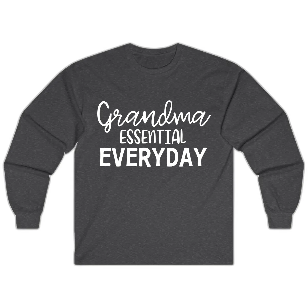 Grandma Essential Everyday Long Sleeve in Dark Heather