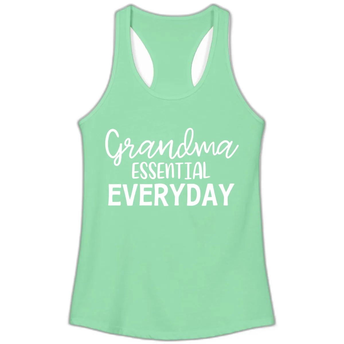 Grandma Essential Everyday Ladies Tank in Solid Mint