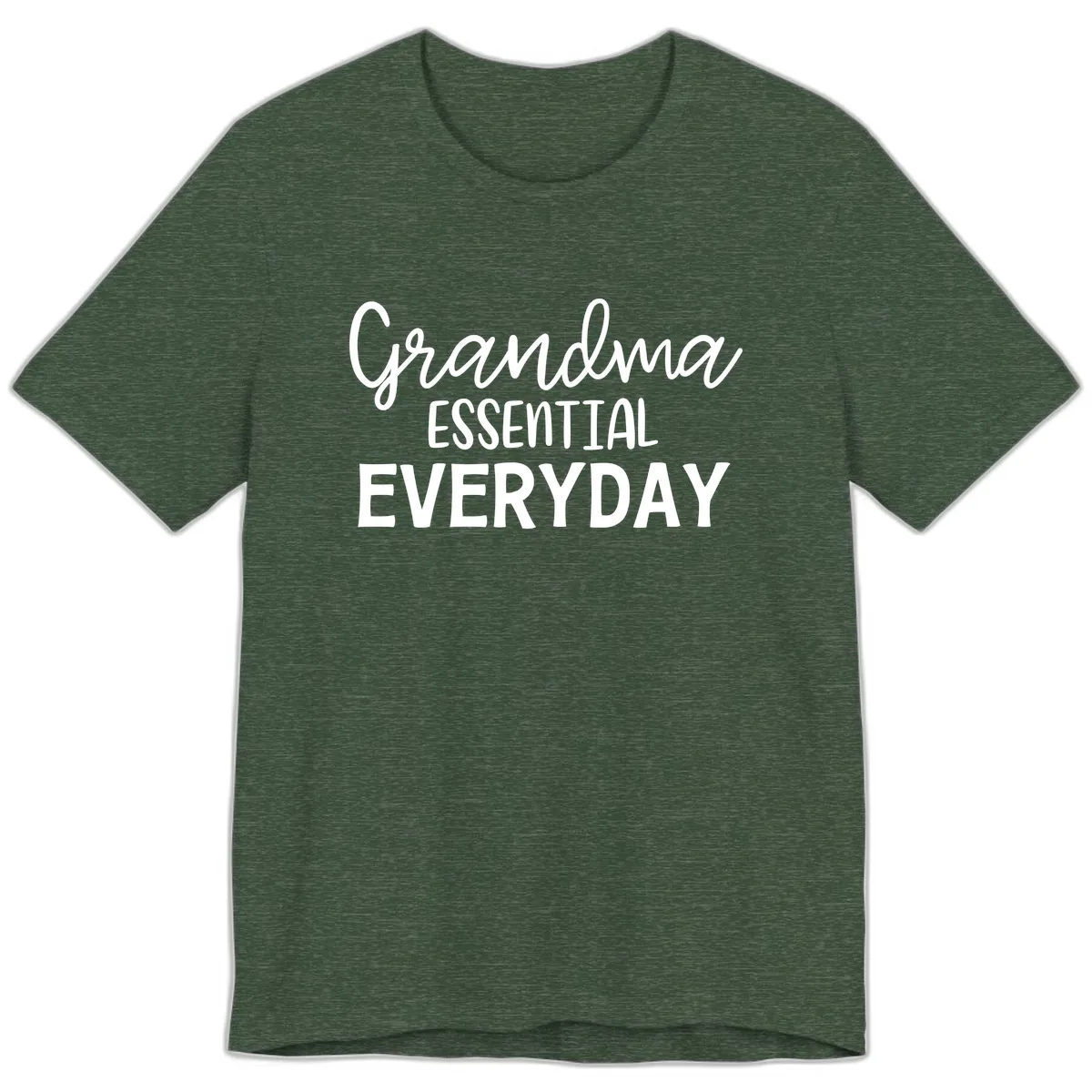 Grandma Essential Everyday Premium T-Shirt in Heather Forest