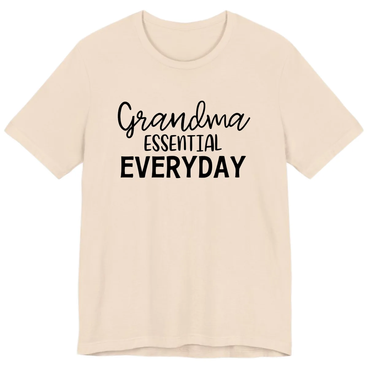 Grandma Essential Everyday Premium T-Shirt in Soft Cream