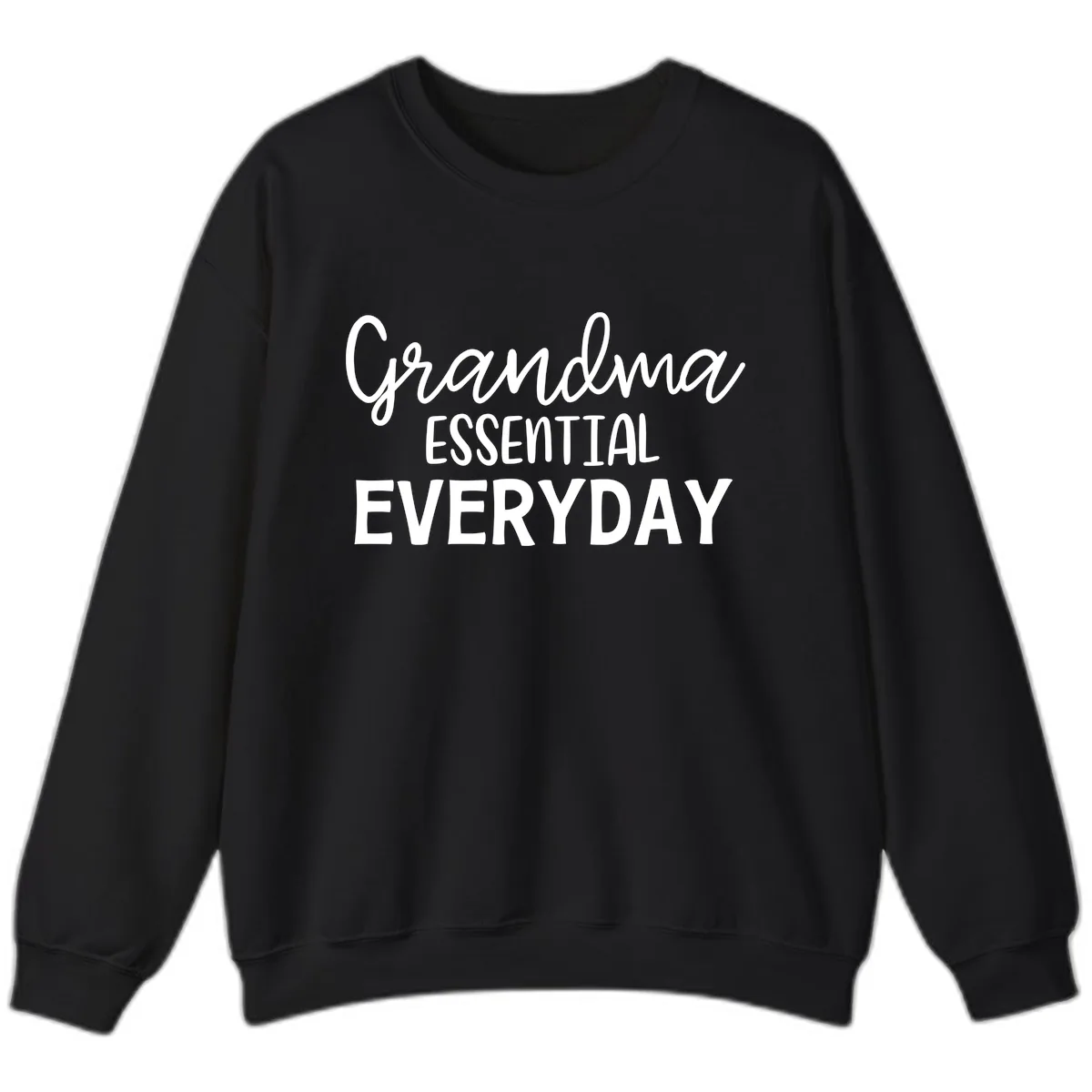 Grandma Essential Everyday Sweatshirt in Black