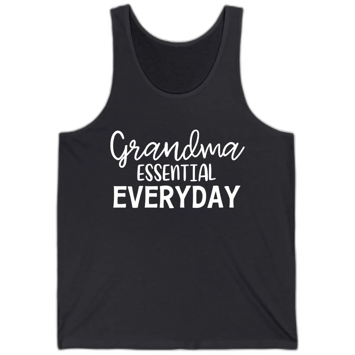 Grandma Essential Everyday Tank in Dark Grey