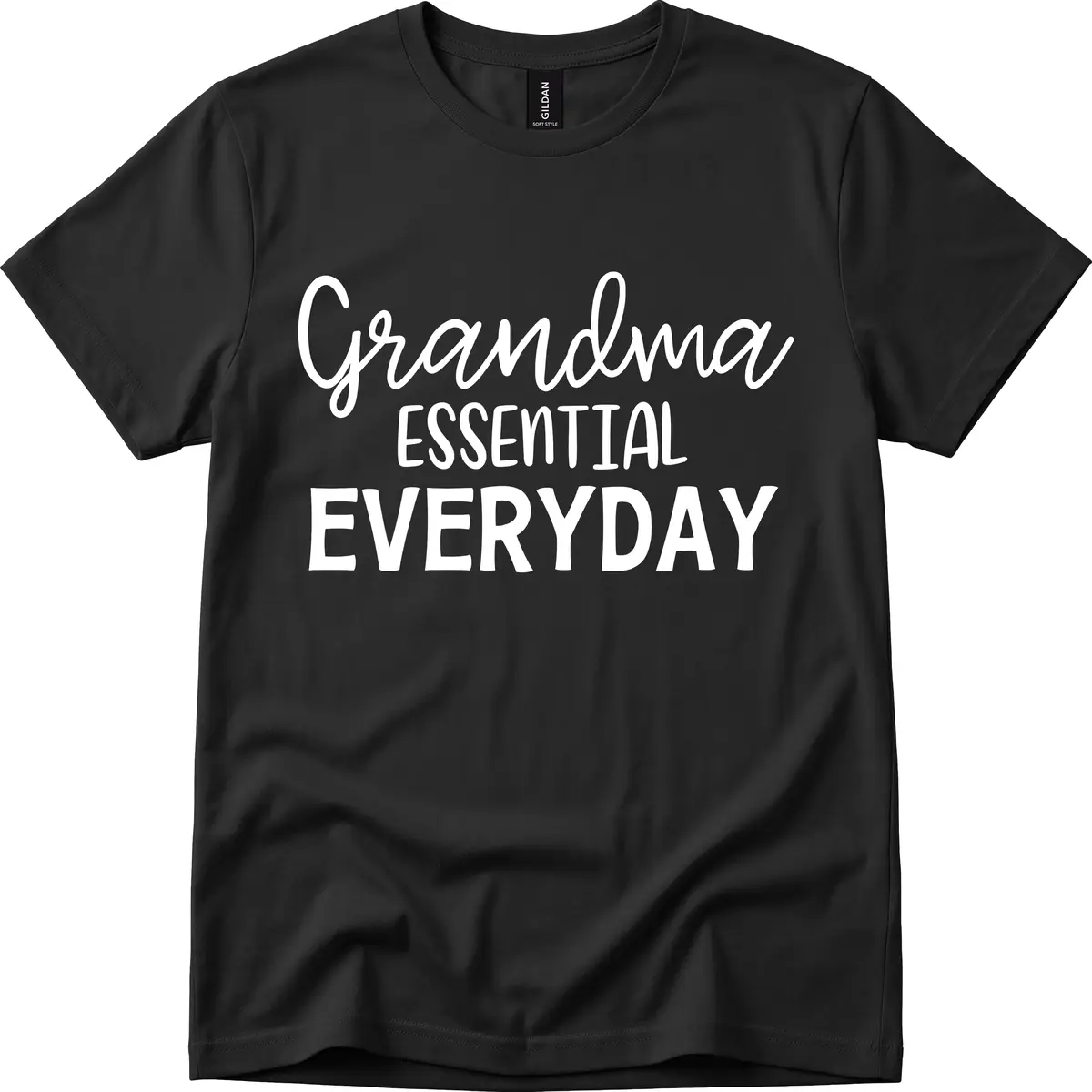 Grandma Essential Everyday T-Shirt in Black