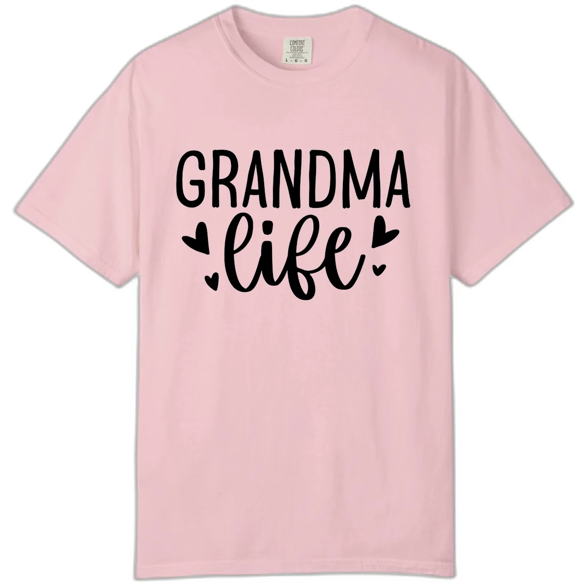 Grandma Life Heart Graphic Comfort Color in Blossom