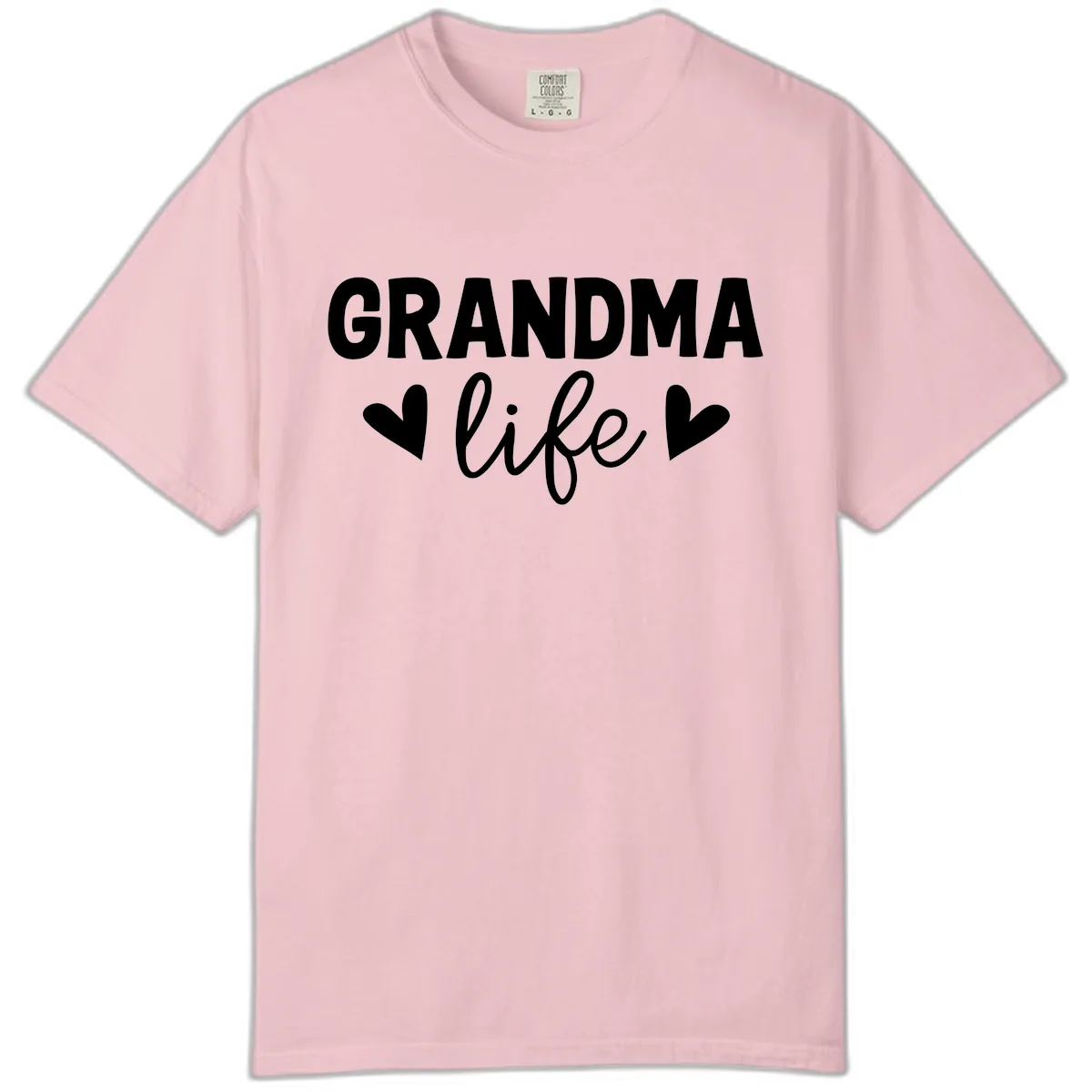 Grandma Life Typography Design Comfort Color in Blossom