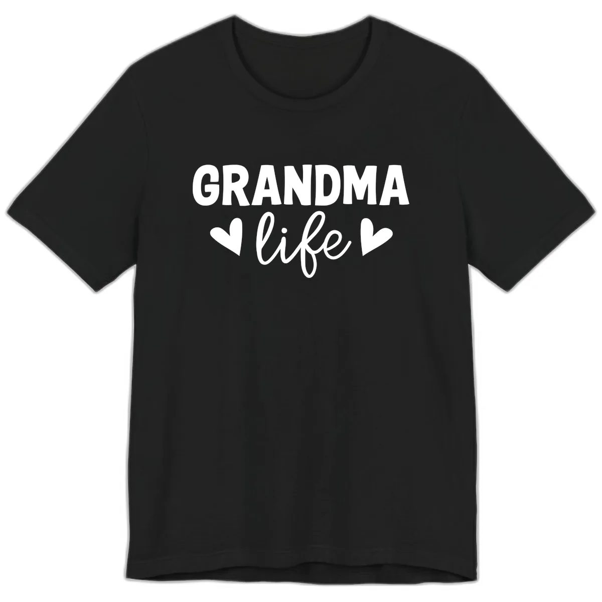 Grandma Life Typography Design Premium T-Shirt in Black