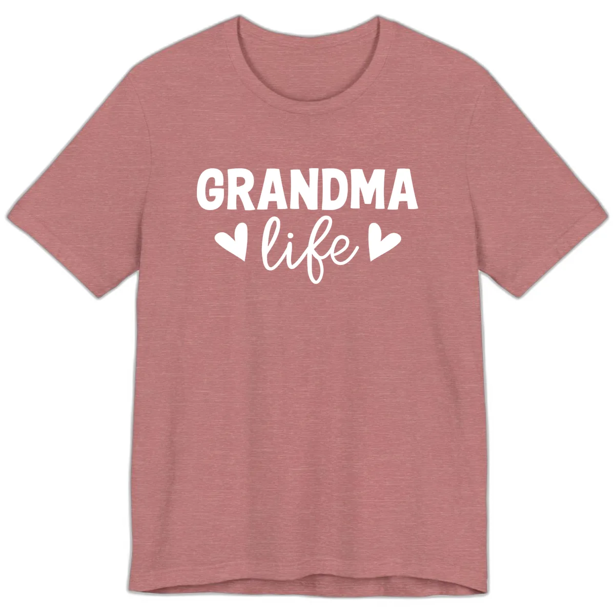 Grandma Life Typography Design Premium T-Shirt in Heather Mauve