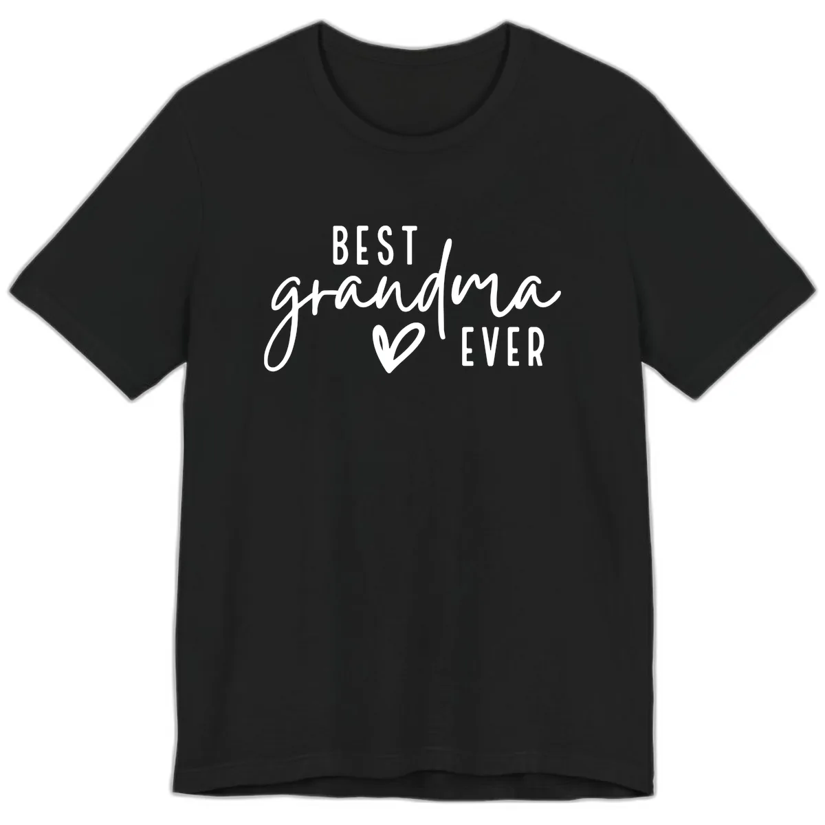 Best Grandma Ever Typography Design Premium T-Shirt in Black