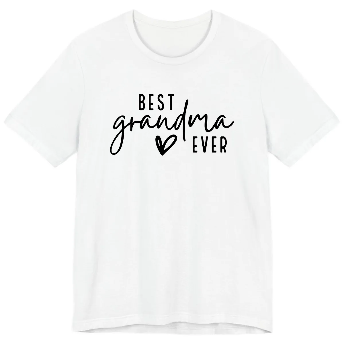Best Grandma Ever Typography Design Premium T-Shirt in White