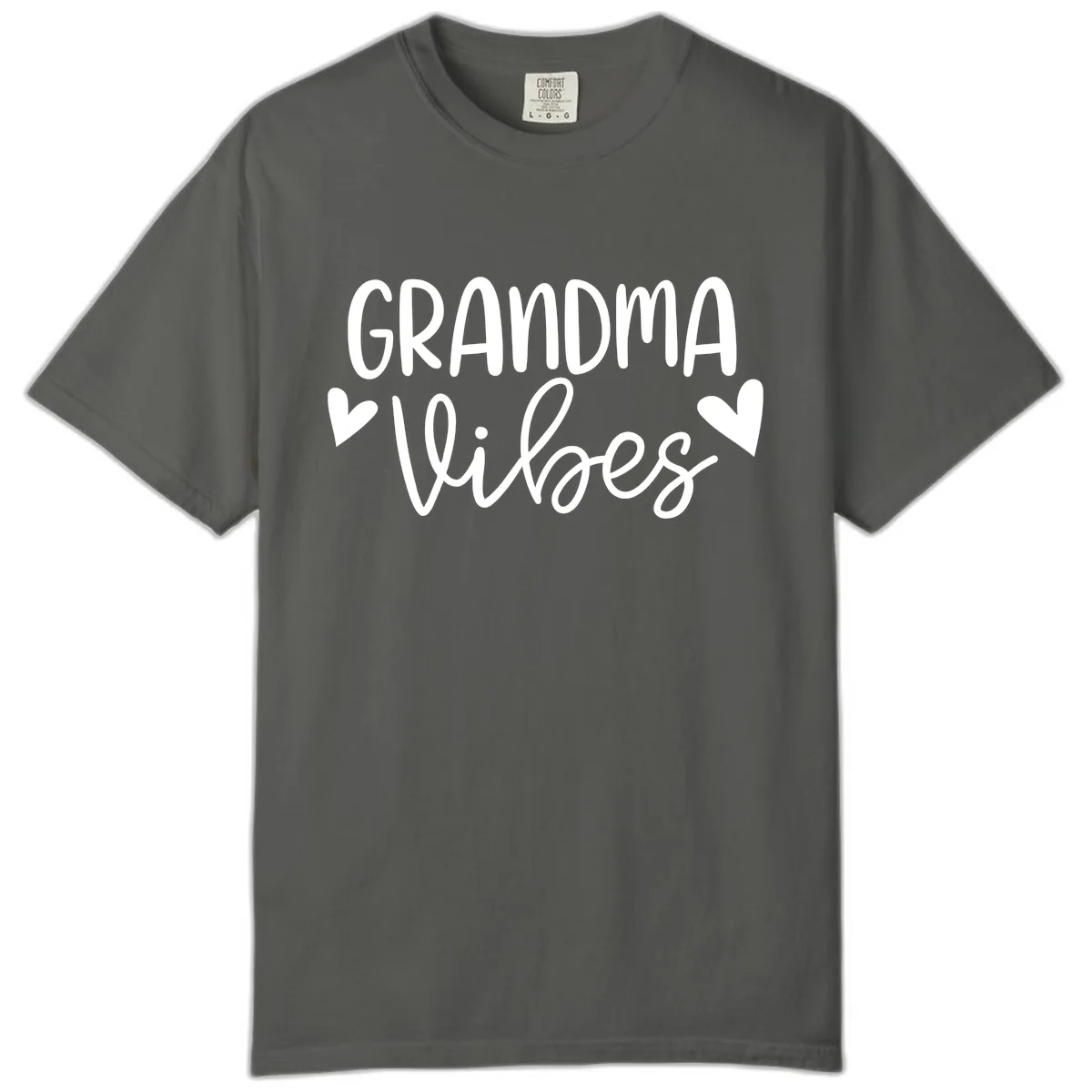 Grandma Vibes Typography Comfort Color in Pepper