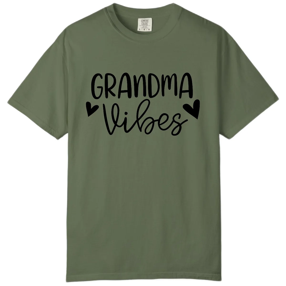 Grandma Vibes Typography Comfort Color in Sage