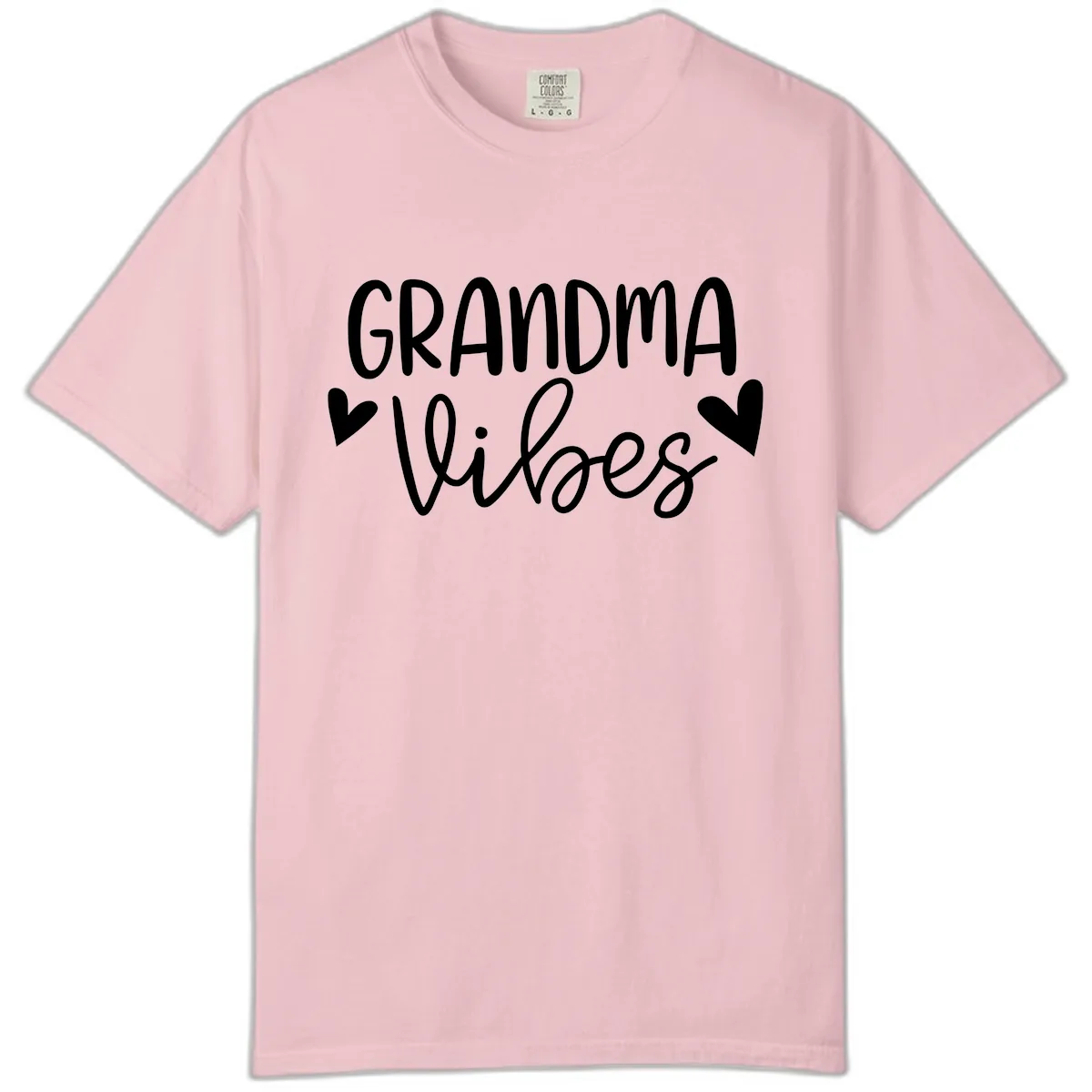 Grandma Vibes Typography Comfort Color in Blossom