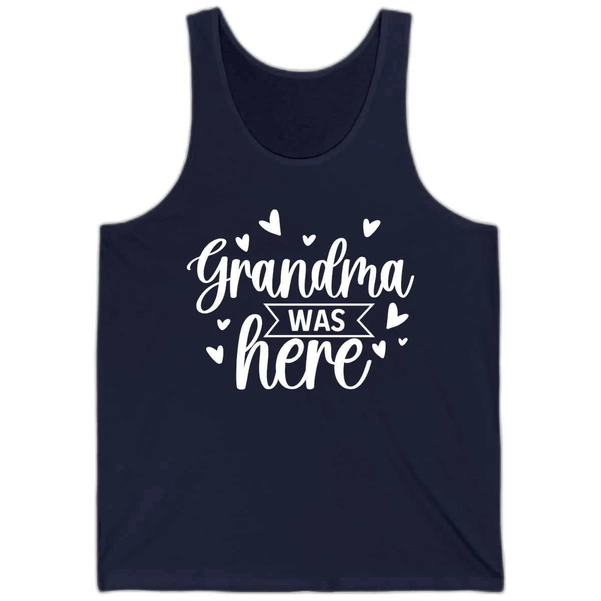 Grandma Was Here Design Tank in Navy
