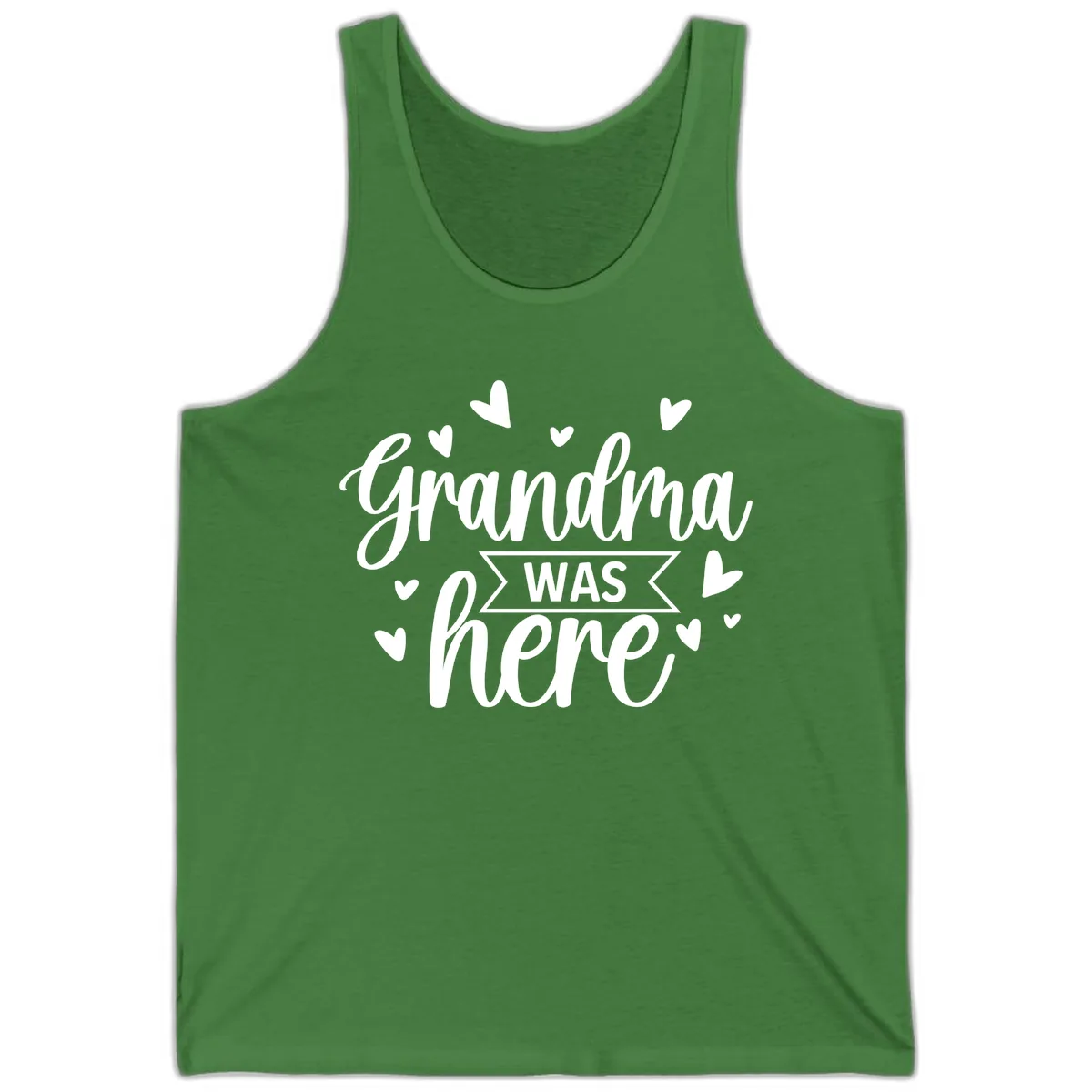 Grandma Was Here Design Tank in Leaf