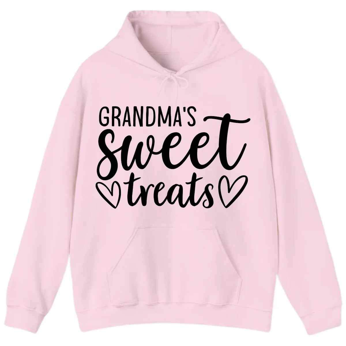 Grandma's Sweet Treats Design Hoodie in Light Pink