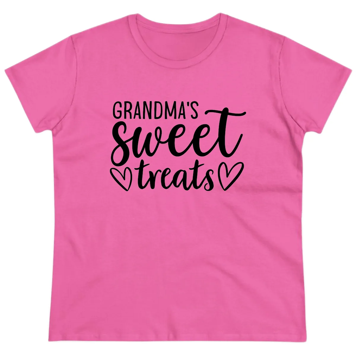 Grandma's Sweet Treats Design Ladies Tee in Azalea