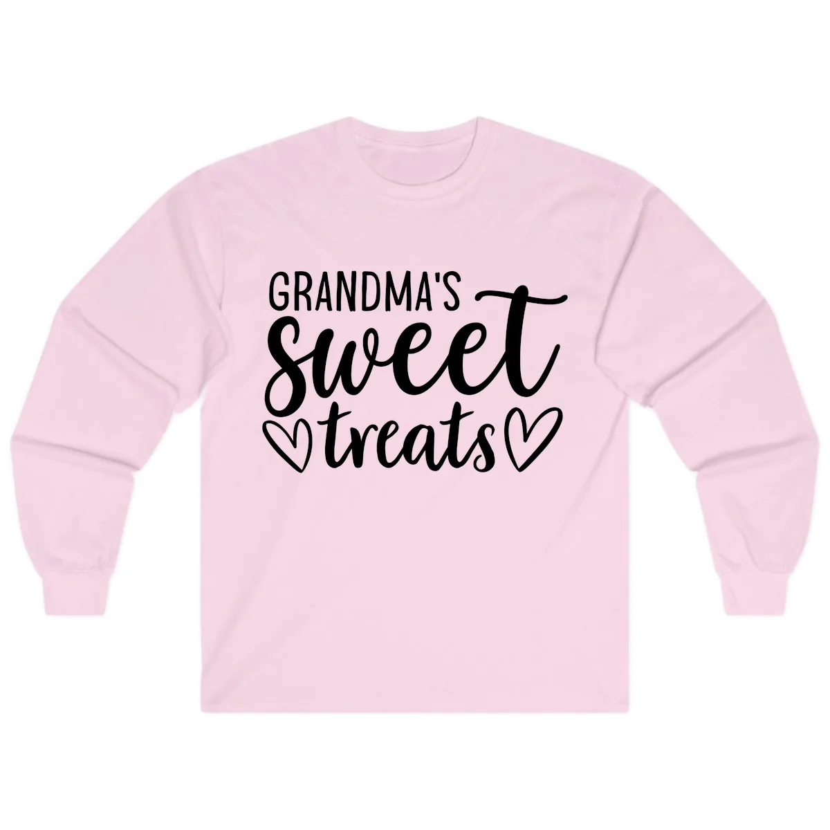Grandma's Sweet Treats Design Long Sleeve in Light Pink