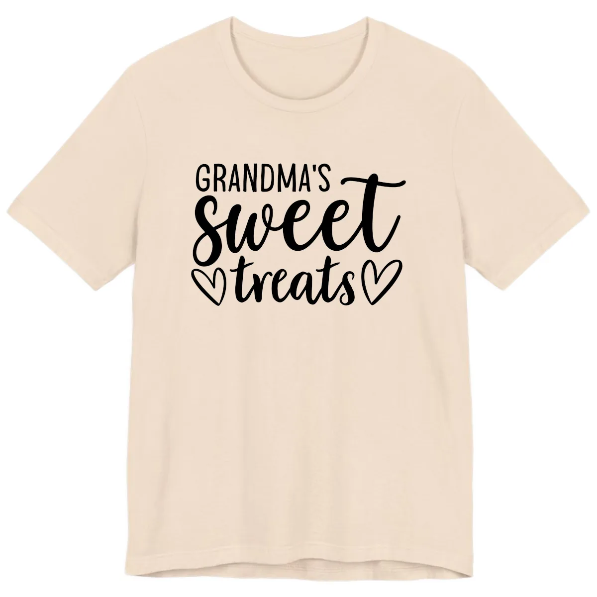 Grandma's Sweet Treats Design Premium T-Shirt in Soft Cream