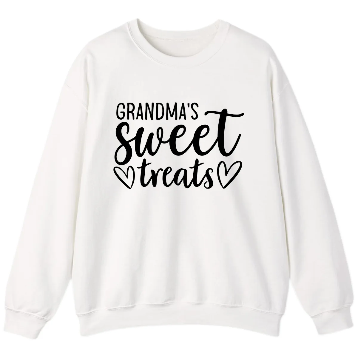 Grandma's Sweet Treats Design Sweatshirt in White