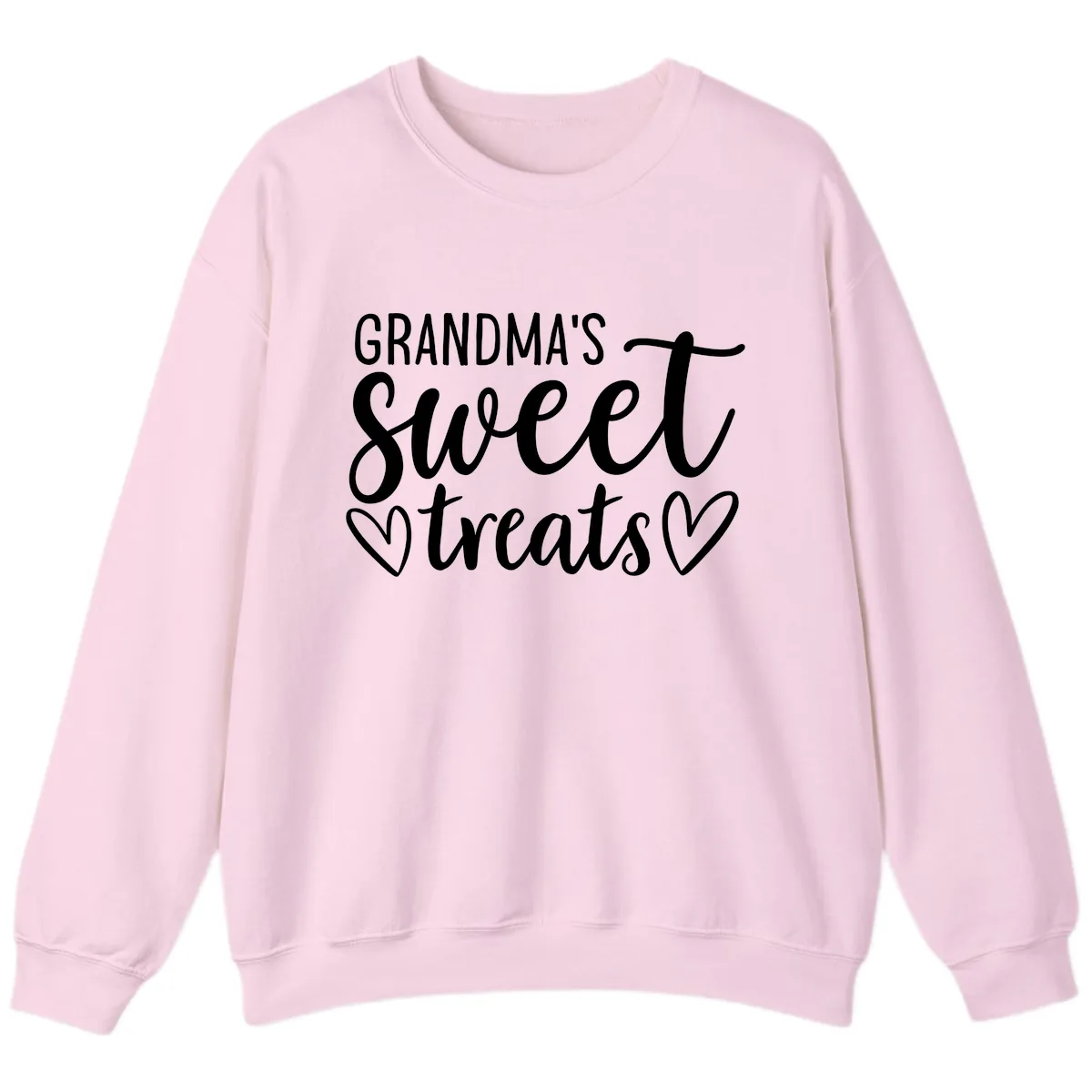 Grandma's Sweet Treats Design Sweatshirt in Light Pink