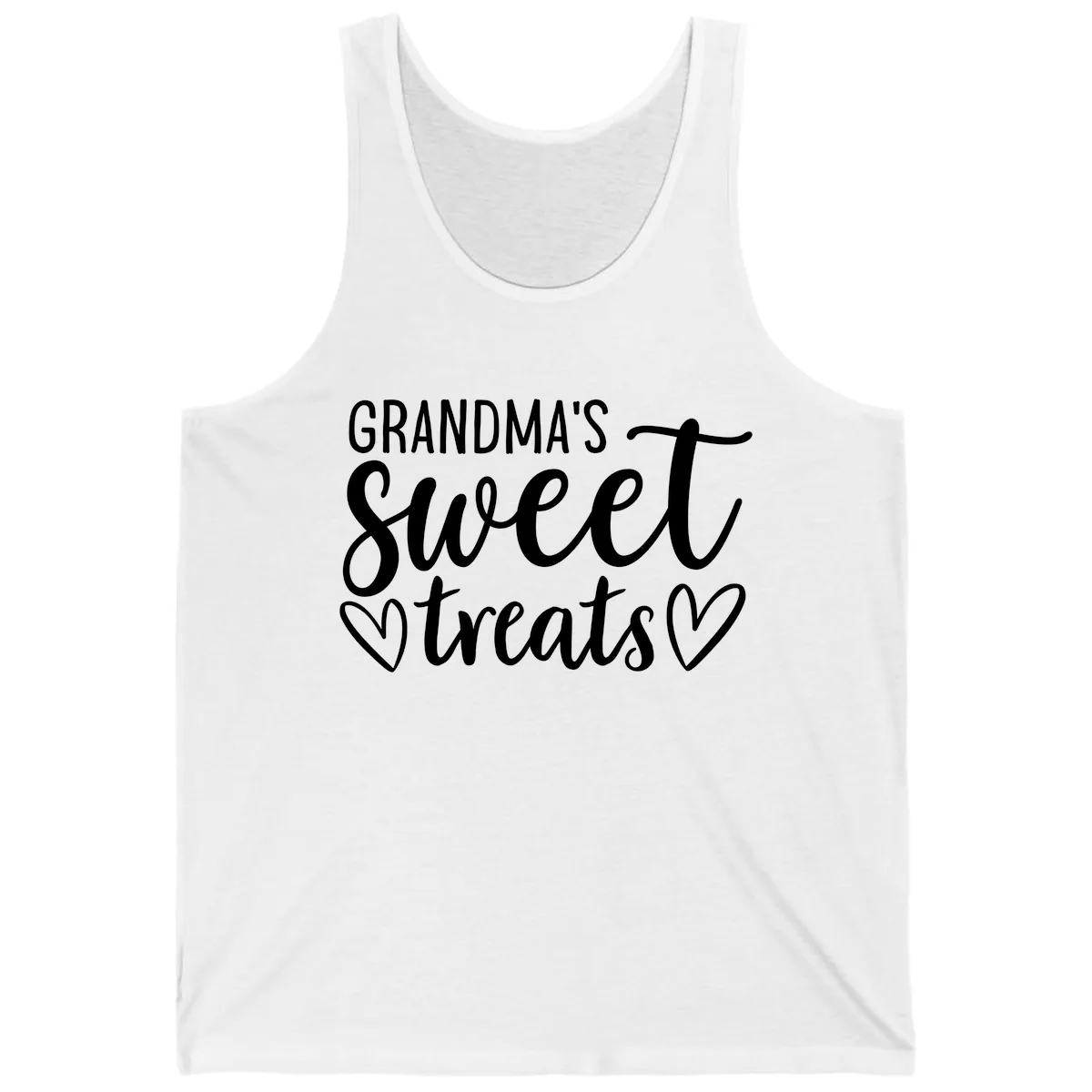 Grandma's Sweet Treats Design Tank in White