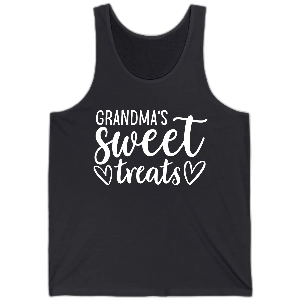 Grandma's Sweet Treats Design Tank in Dark Grey