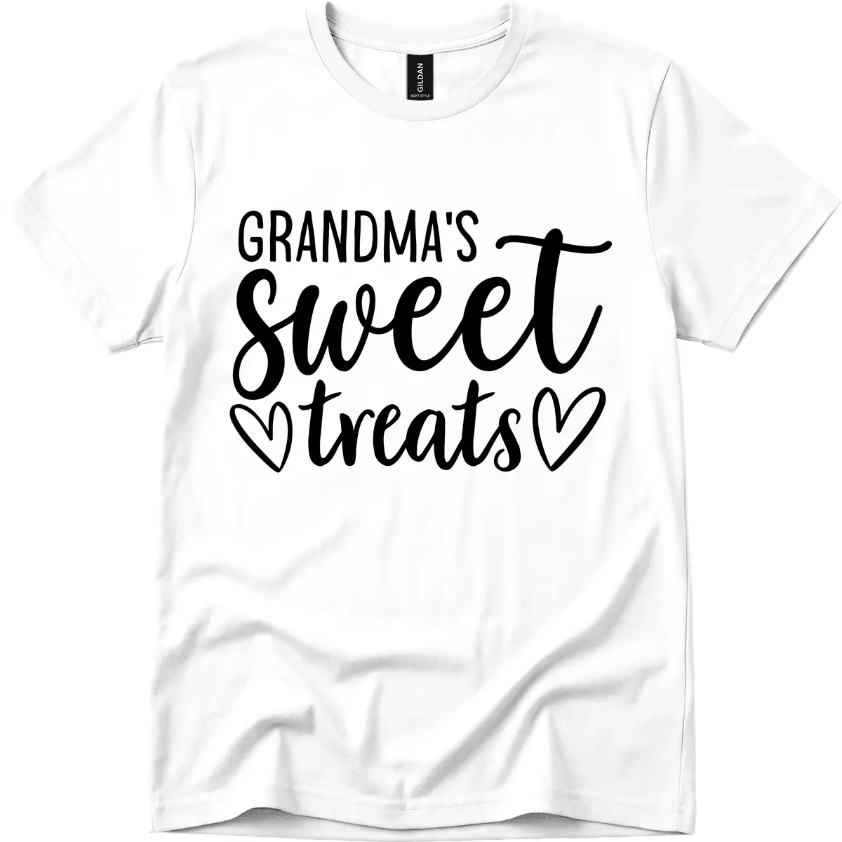 Grandma's Sweet Treats Design T-Shirt in White