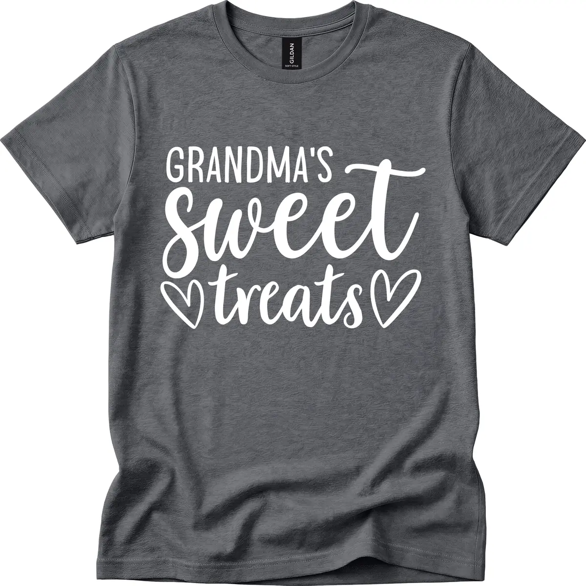 Grandma's Sweet Treats Design T-Shirt in Dark Heather