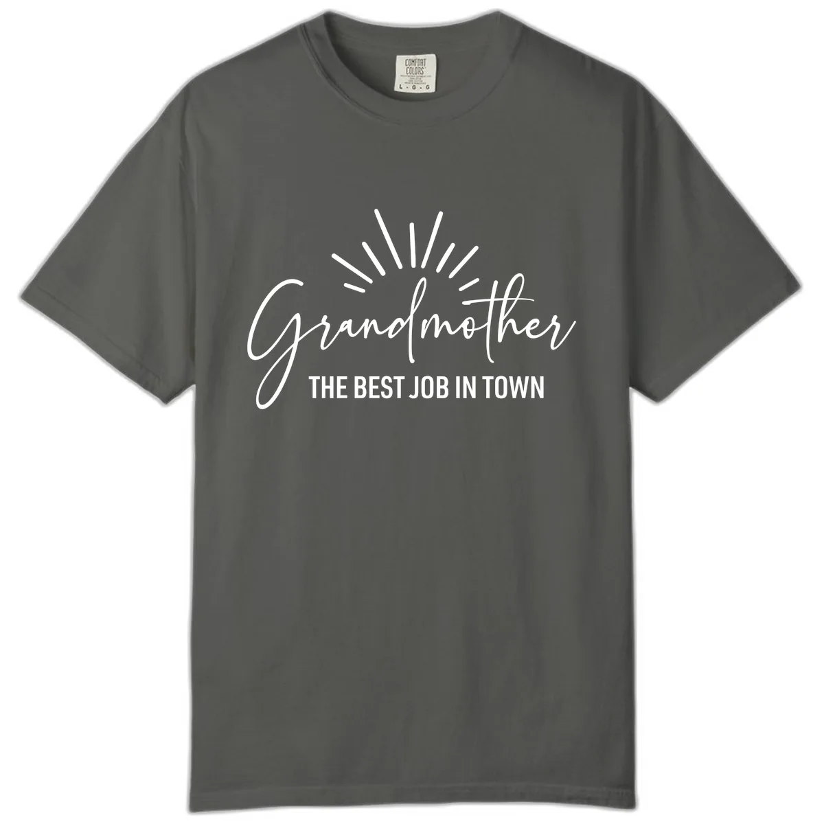 Grandmother The Best Job In Town Comfort Color in Pepper